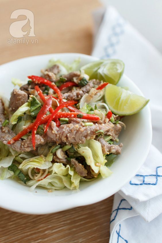 gỏi bò kiểu thái